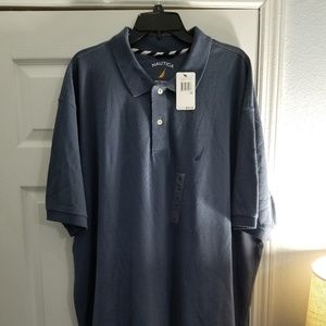 Nautica grey-blue Deck polo